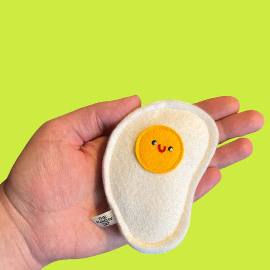 Fried Egg - Catnip Cat Toy